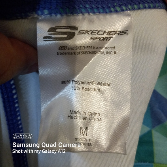 Skechers brand size medium colorful capri legging workout gym yoga pants - Picture 11 of 13